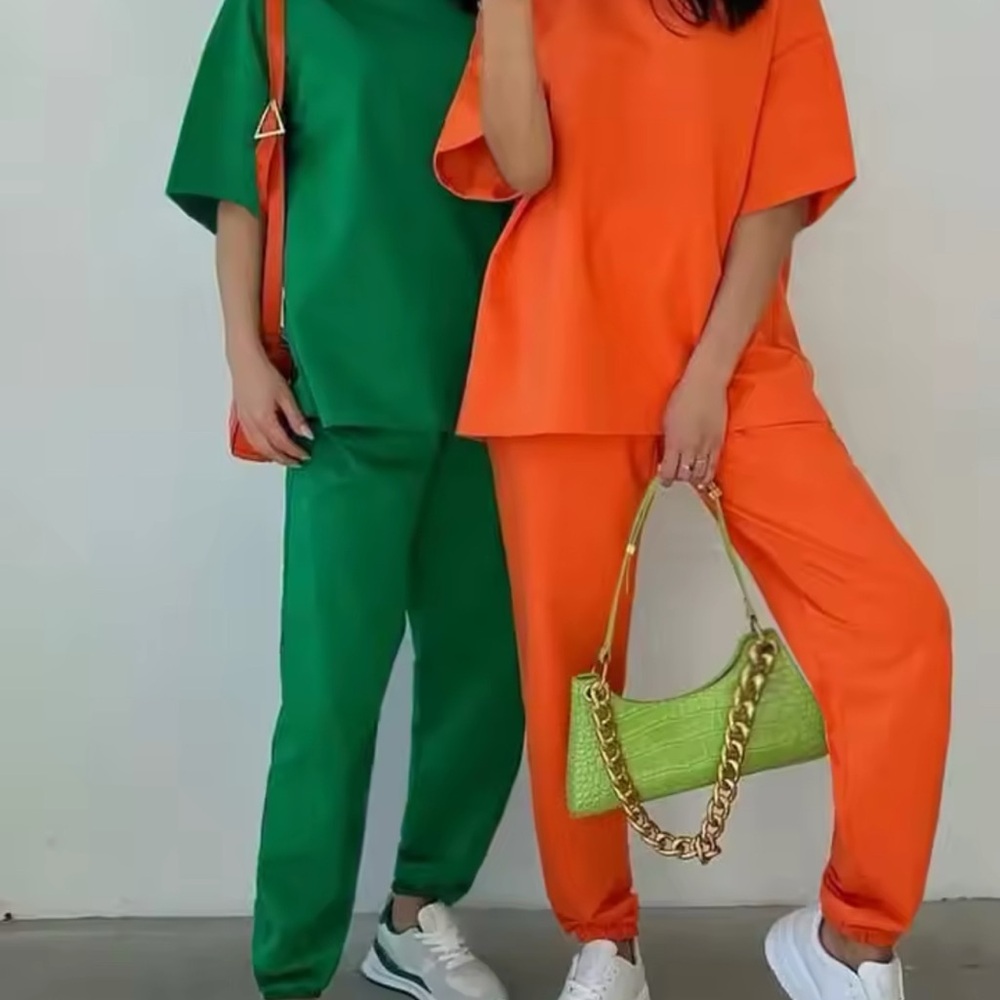 Colorful Women's Pants & Jumpsuits Set